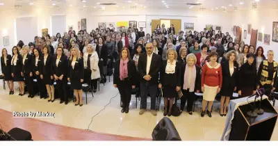 Հովանաւորութեամբ ԼՕԽ-ի Շրջանային Վարչութեան Եւ Կնքամայրութեամբ Թագուհի Ատալեանի. 175 Հայուհիներ Ուխտեցին Ծառայել Լիբանանահայ Օգնութեան Խաչին